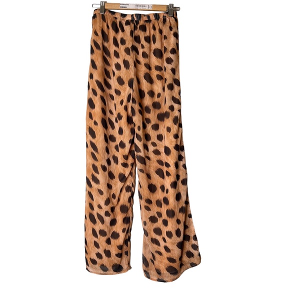 SNYDS 2 Piece Leopard Set Isle Tie Top And Pull On Pants - Picture 11 of 11